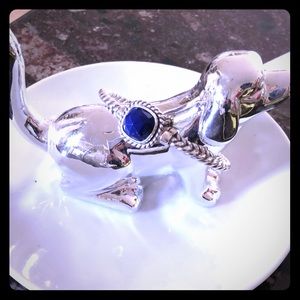 Brighton silver bracelet with blue stone